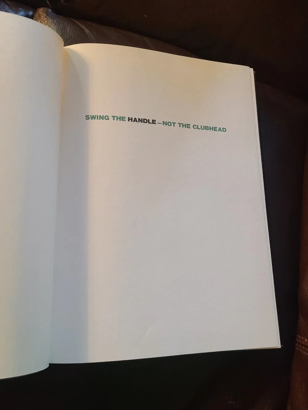 Swing the Handle-Not the Clubhead Eddie Merrins HC 1973 Golf Digest 1st